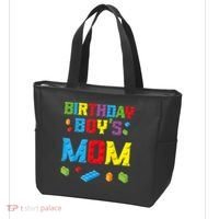 Master Builder Birthday Boy's Mom Building Bricks Blocks Tote Bag thumb 3