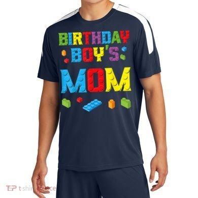 Master Builder Birthday Boy's Mom Building Bricks Blocks Soccer Jersey