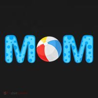 Mom Beach Ball Theme Birthday Party Pool Matching Summer Coaster thumb 2