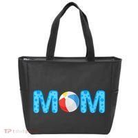 Mom Beach Ball Theme Birthday Party Pool Matching Summer Tote Bag thumb 0