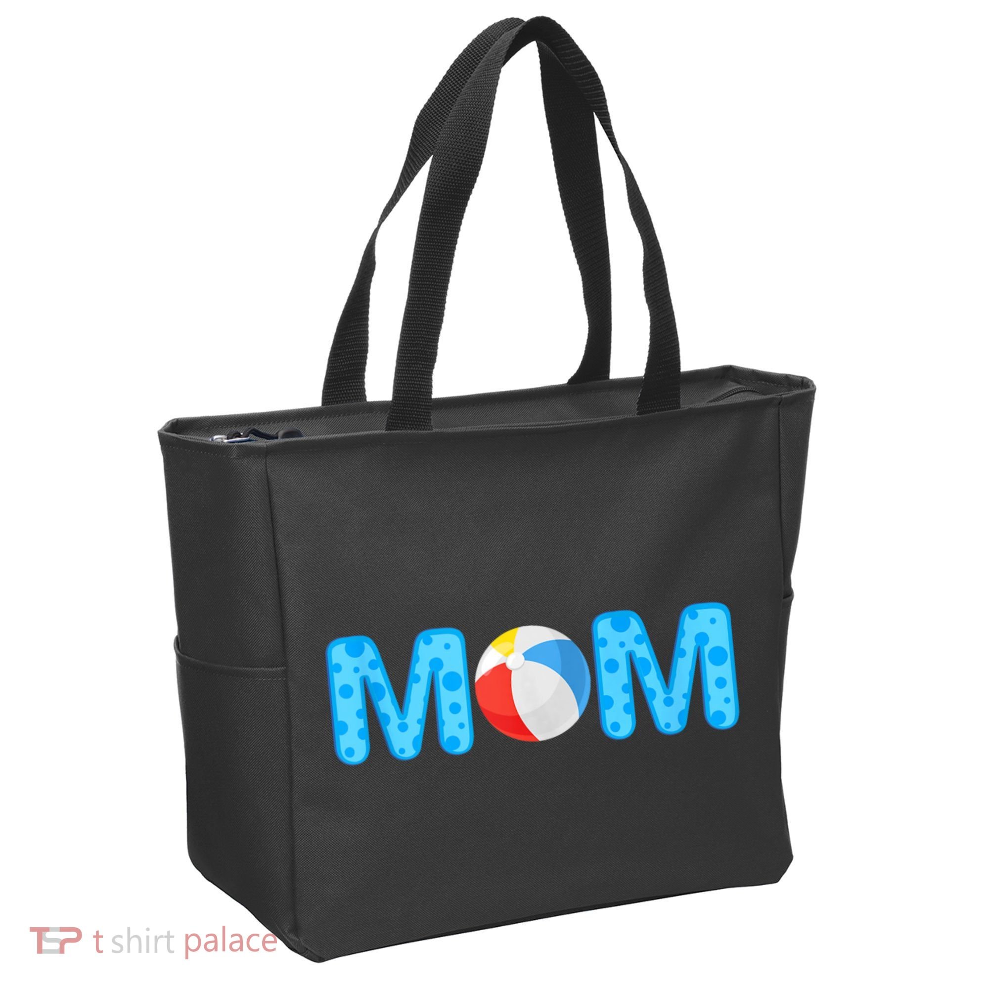 Mom Beach Ball Theme Birthday Party Pool Matching Summer Tote Bag