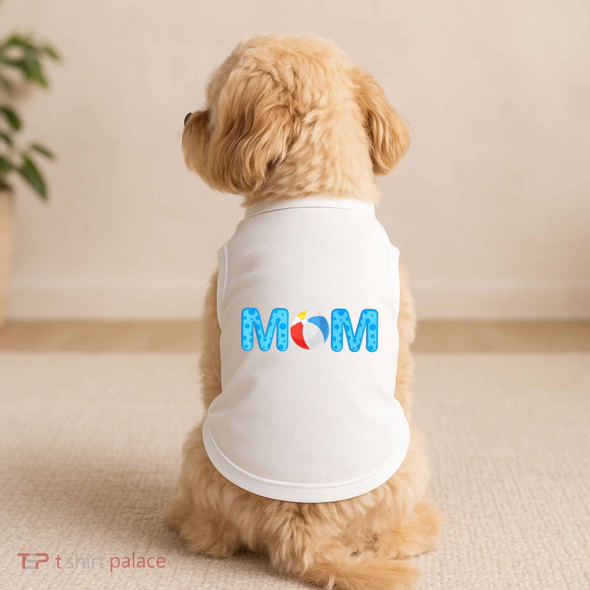 Mom Beach Ball Theme Birthday Party Pool Matching Summer Doggie Tank