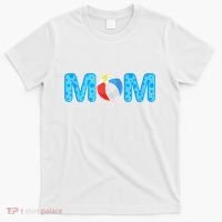 Mom Beach Ball Theme Birthday Party Pool Matching Summer T-Shirt thumb 0