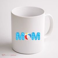 Mom Beach Ball Theme Birthday Party Pool Matching Summer Coffee Mug thumb 1