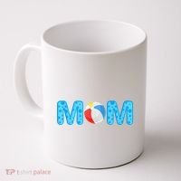 Mom Beach Ball Theme Birthday Party Pool Matching Summer Coffee Mug thumb 0