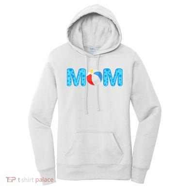 Mom Beach Ball Theme Birthday Party Pool Matching Summer Women's Hoodie