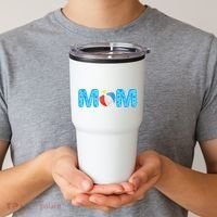 Mom Beach Ball Theme Birthday Party Pool Matching Summer Tumbler thumb 2