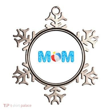 Mom Beach Ball Theme Birthday Party Pool Matching Summer Ornament