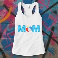 Mom Beach Ball Theme Birthday Party Pool Matching Summer Women's Tank Top thumb 3