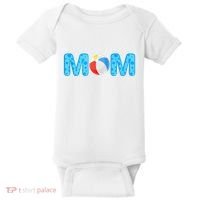 Mom Beach Ball Theme Birthday Party Pool Matching Summer Baby Bodysuit thumb 0