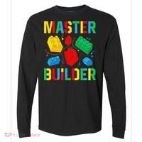 Master Builder Building Blocks Brick Toy Master Builder Comfort Colors Heavyweight Long Sleeve T-Shirt thumb 0