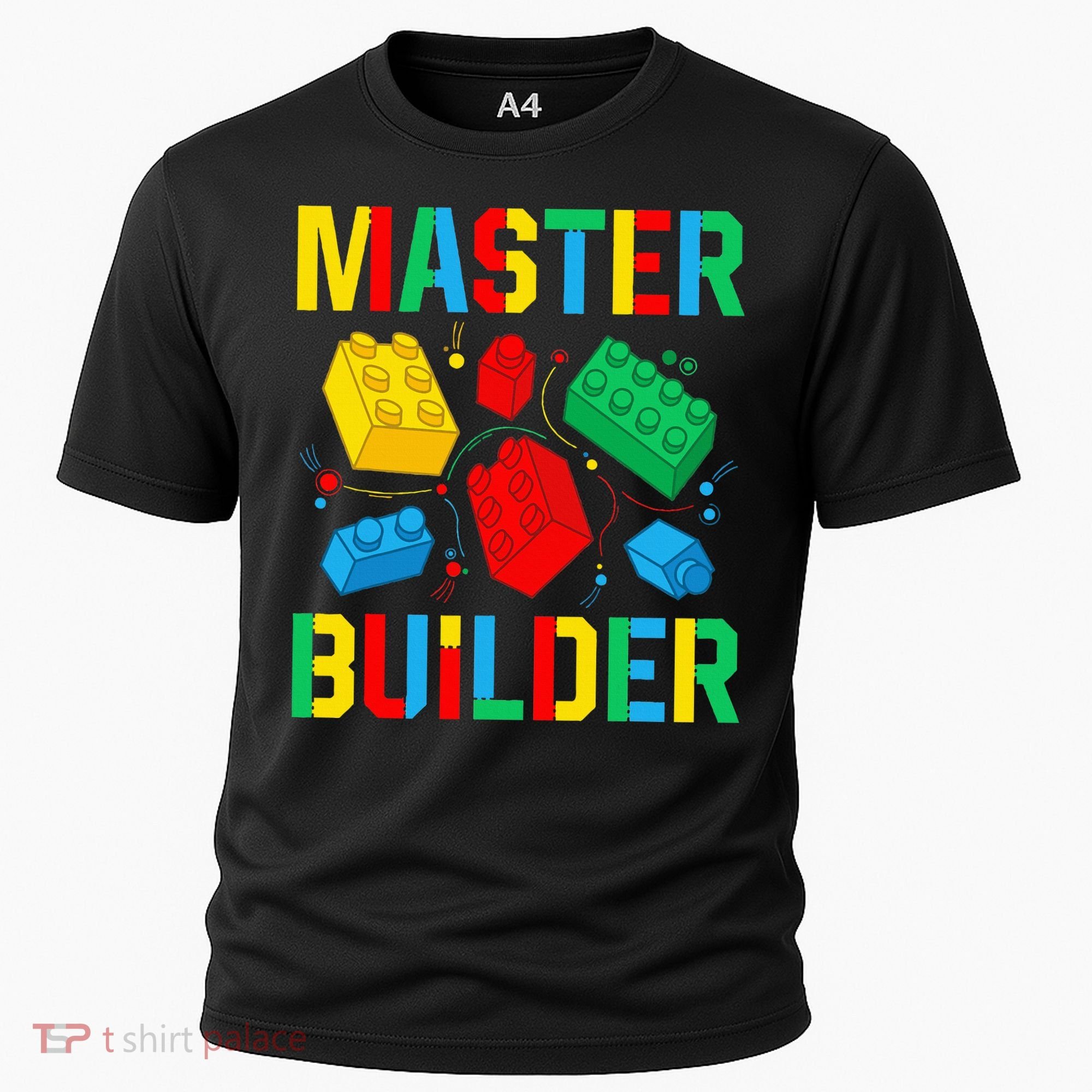Master Builder Building Blocks Brick Toy Master Builder Cooling Performance Crew T-Shirt