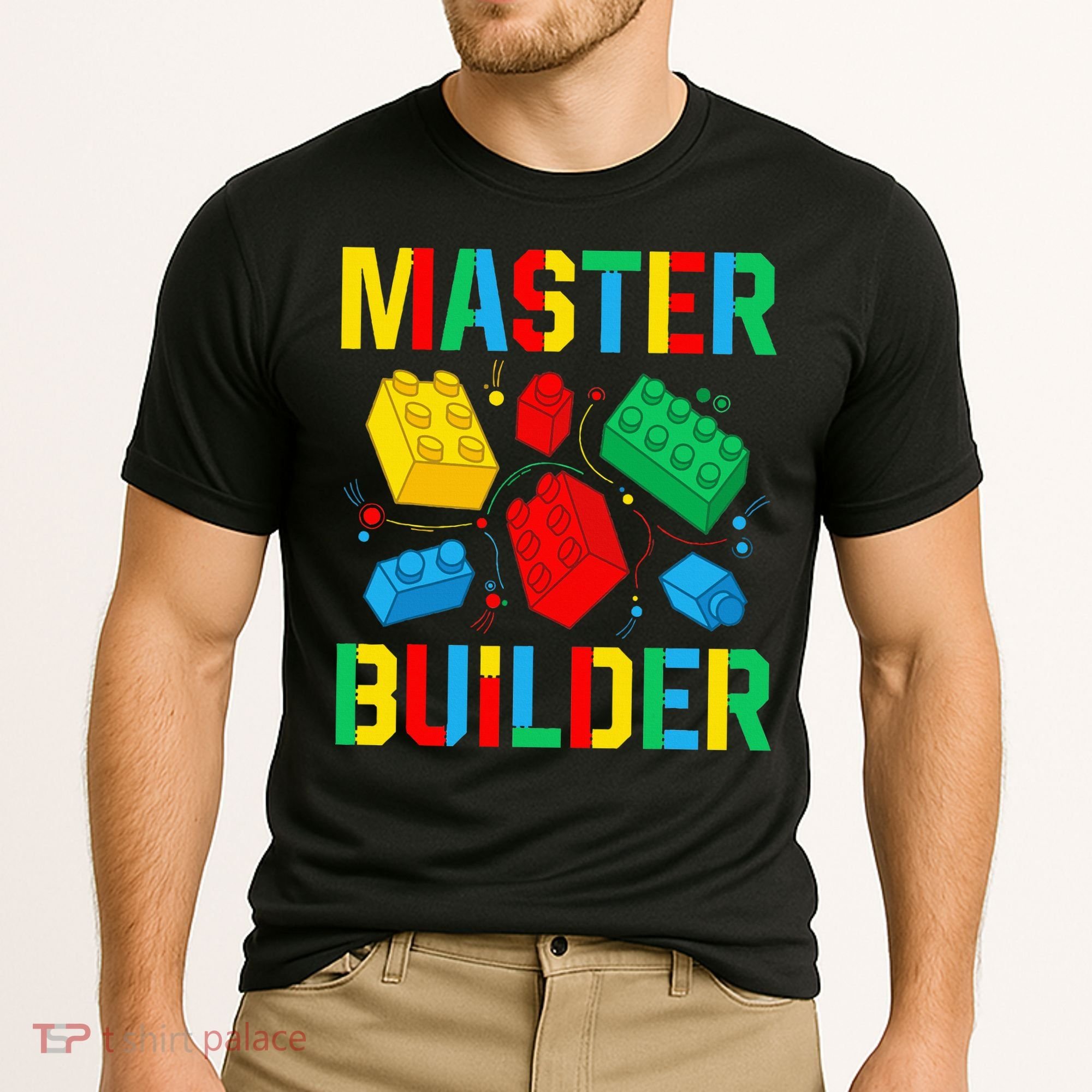 Master Builder Building Blocks Brick Toy Master Builder Cooling Performance Crew T-Shirt