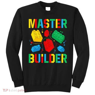 Master Builder Building Blocks Brick Toy Master Builder Sweatshirt