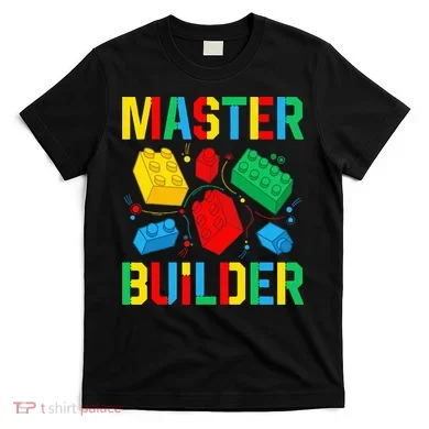 Master Builder Building Blocks Brick Toy Master Builder T-Shirt