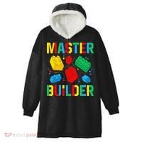 Master Builder Building Blocks Brick Toy Master Builder Hooded Wearable Blanket thumb 0