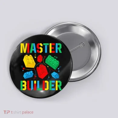 Master Builder Building Blocks Brick Toy Master Builder Button