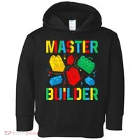 Master Builder Building Blocks Brick Toy Master Builder Toddler Hoodie thumb 0