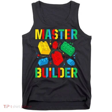 Master Builder Building Blocks Brick Toy Master Builder Tank Top