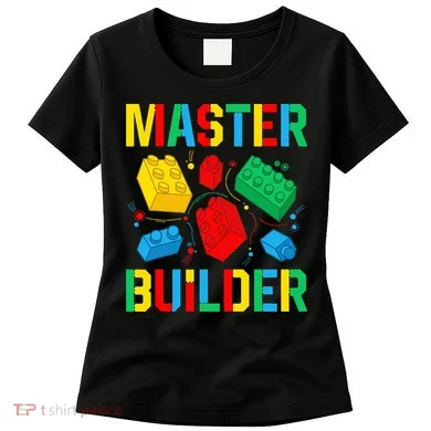 Master Builder Building Blocks Brick Toy Master Builder Women's T-Shirt