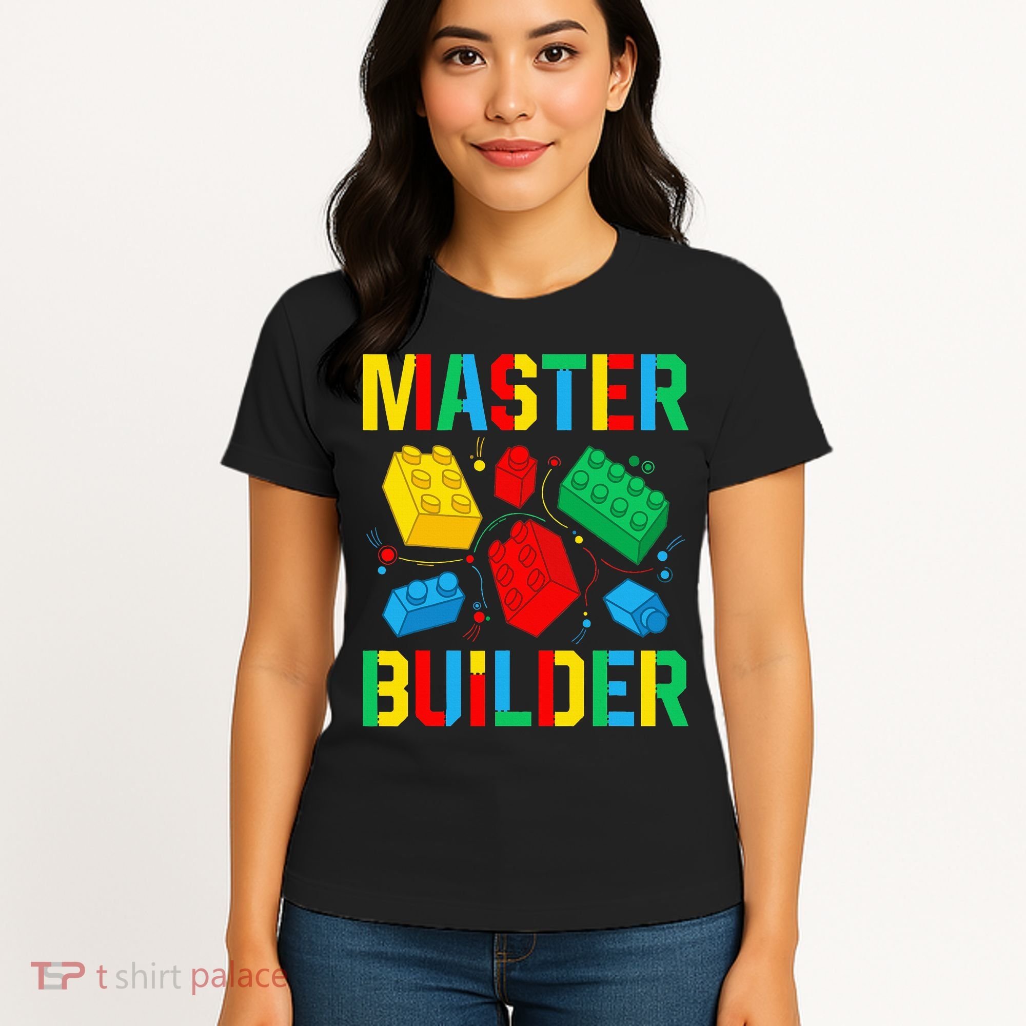 Master Builder Building Blocks Brick Toy Master Builder Women's T-Shirt