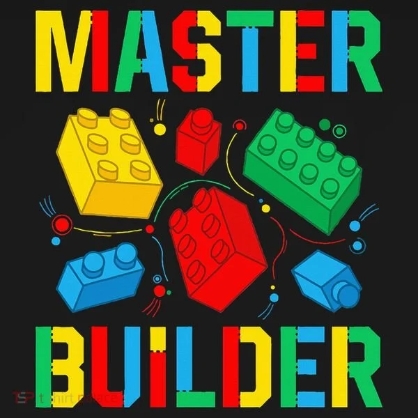 Master Builder Building Blocks Brick Toy Master Builder Women's T-Shirt