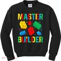 Master Builder Building Blocks Brick Toy Master Builder Kids Sweatshirt thumb 0