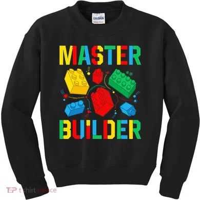 Master Builder Building Blocks Brick Toy Master Builder Kids Sweatshirt