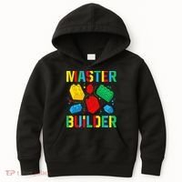 Master Builder Building Blocks Brick Toy Master Builder Kids Hoodie thumb 0