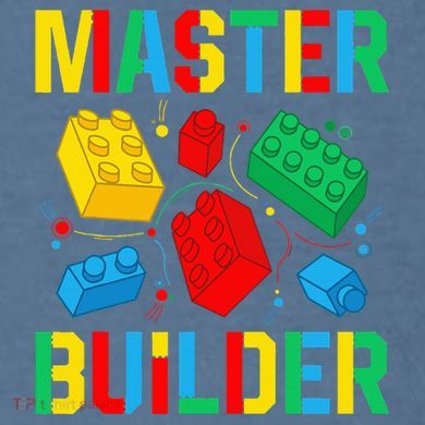Master Builder Building Blocks Brick Toy Master Builder Comfort Colors Garment-Dyed Hooded Sweatshirt