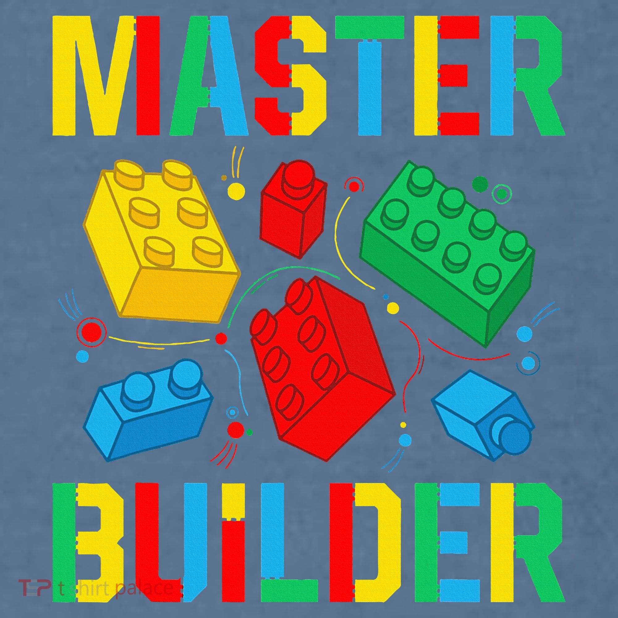Master Builder Building Blocks Brick Toy Master Builder Comfort Colors Garment-Dyed Hooded Sweatshirt