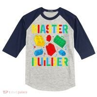 Master Builder Building Blocks Brick Toy Master Builder Kids Colorblock Raglan Jersey thumb 0