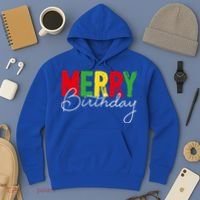 Merry Birthday Born On Christmas Day Cool Gift Hoodie thumb 3