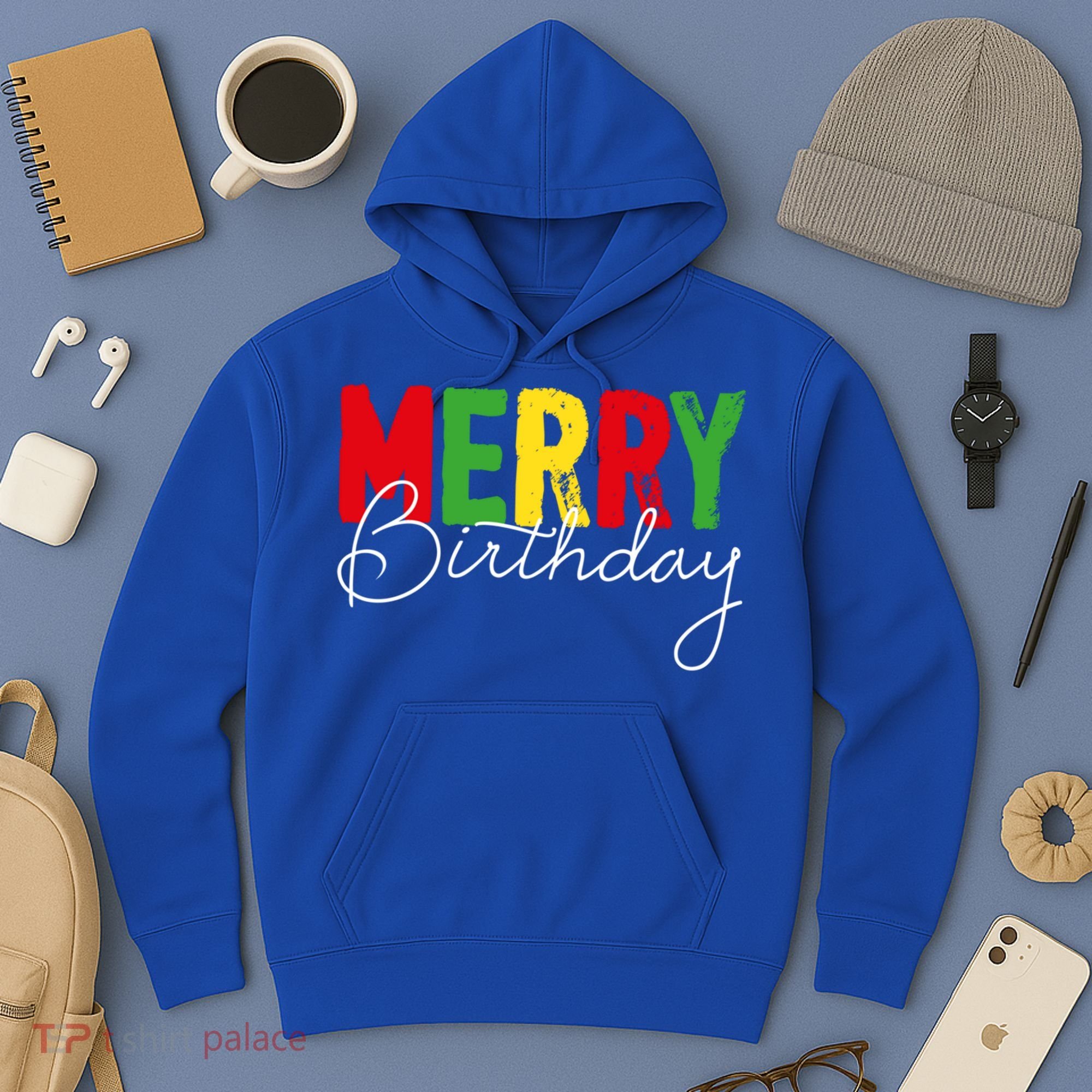 Merry Birthday Born On Christmas Day Cool Gift Hoodie