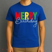 Merry Birthday Born On Christmas Day Cool Gift T-Shirt thumb 3