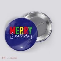 Merry Birthday Born On Christmas Day Cool Gift Button thumb 0