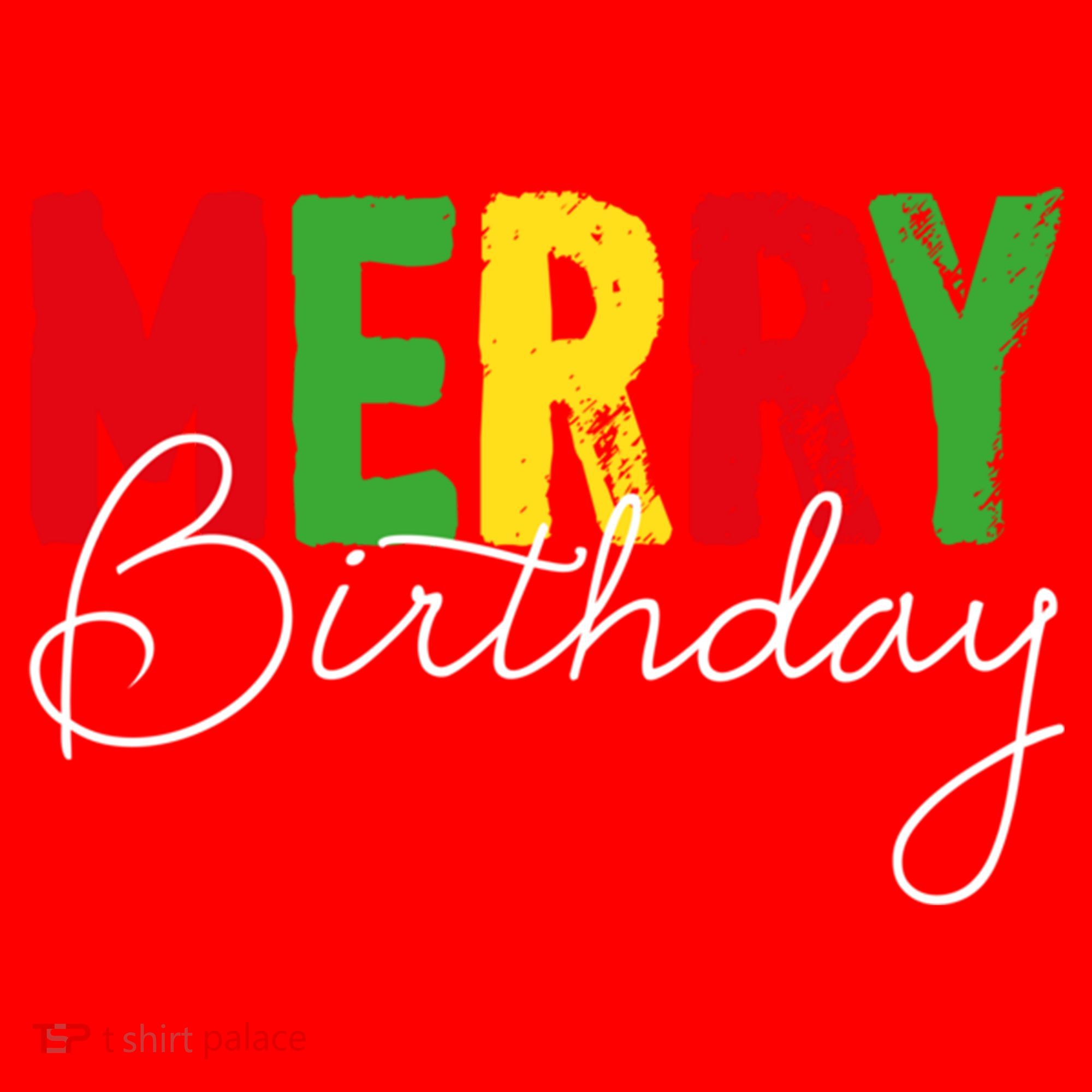 Merry Birthday Born On Christmas Day Cool Gift Santa Hat