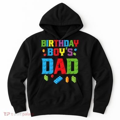 Master Builder Birthday Boy's Dad Building Bricks Blocks Men Hoodie