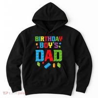 Master Builder Birthday Boy's Dad Building Bricks Blocks Men Hoodie thumb 0