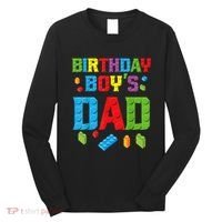 Master Builder Birthday Boy's Dad Building Bricks Blocks Men Long Sleeve Shirt thumb 0