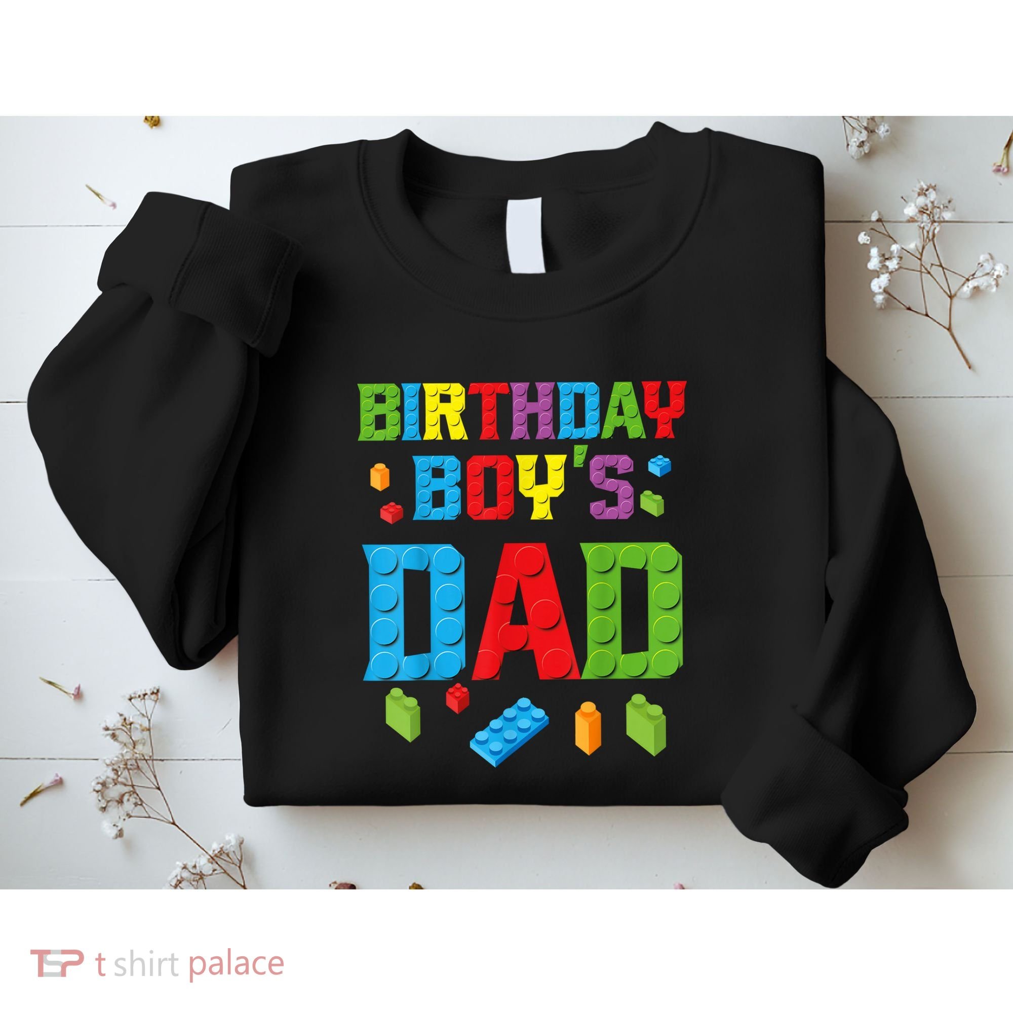 Master Builder Birthday Boy's Dad Building Bricks Blocks Men Sweatshirt