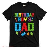 Master Builder Birthday Boy's Dad Building Bricks Blocks Men T-Shirt thumb 0