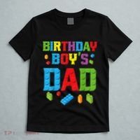 Master Builder Birthday Boy's Dad Building Bricks Blocks Men T-Shirt thumb 5