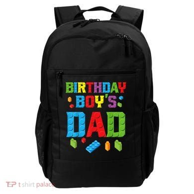 Master Builder Birthday Boy's Dad Building Bricks Blocks Men Backpack
