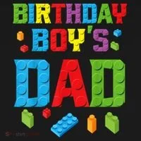 Master Builder Birthday Boy's Dad Building Bricks Blocks Men Bucket Hat thumb 4