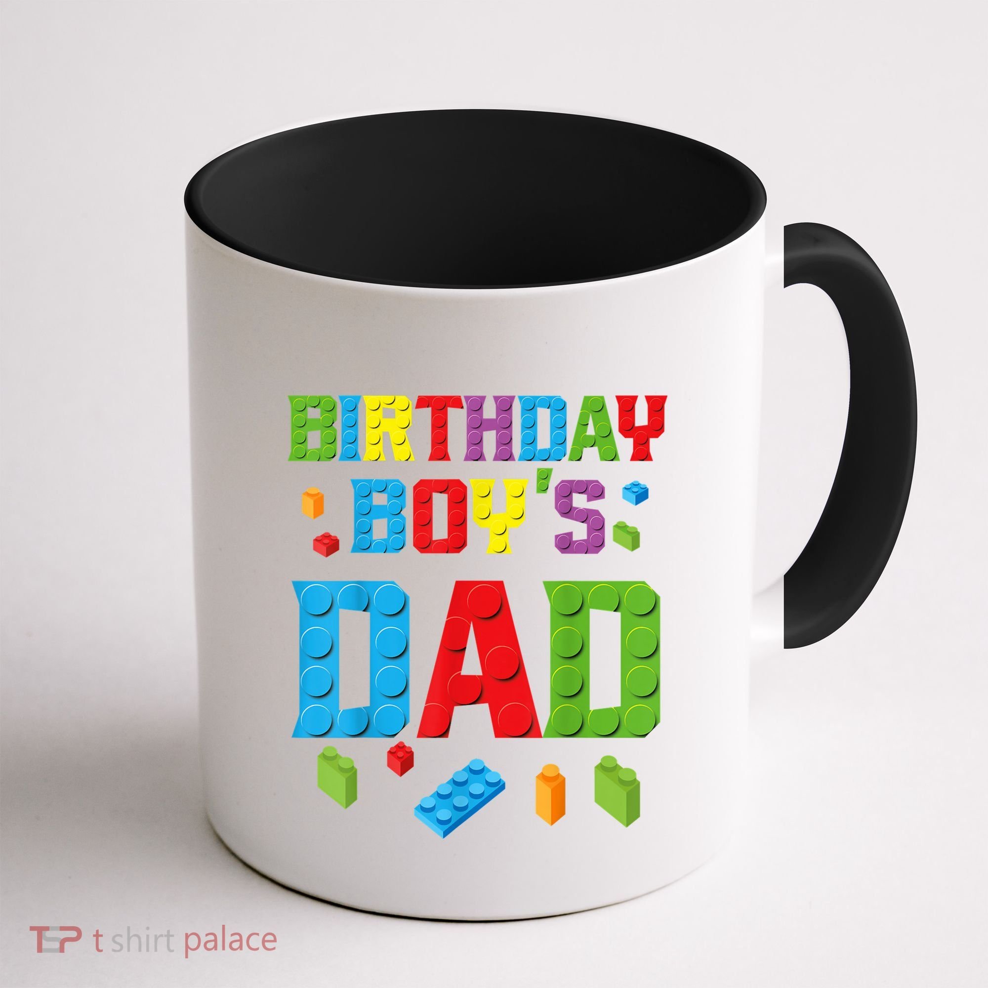 Master Builder Birthday Boy's Dad Building Bricks Blocks Men Coffee Mug