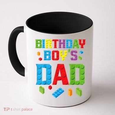 Master Builder Birthday Boy's Dad Building Bricks Blocks Men Coffee Mug