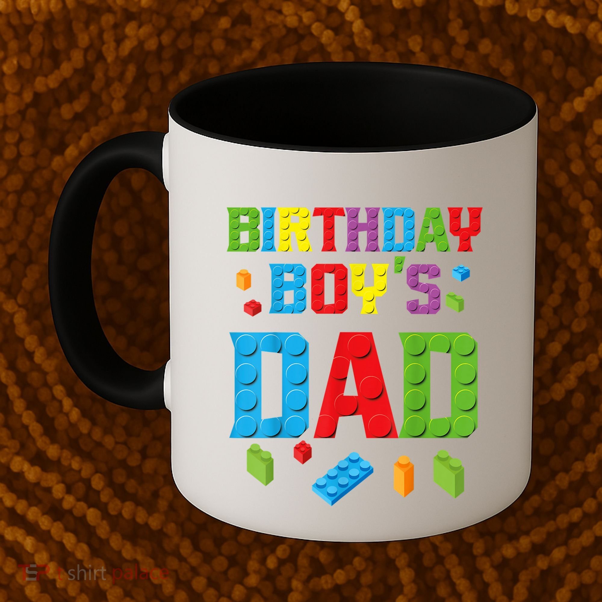 Master Builder Birthday Boy's Dad Building Bricks Blocks Men Coffee Mug