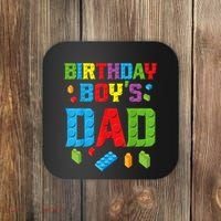 Master Builder Birthday Boy's Dad Building Bricks Blocks Men Coaster thumb 0