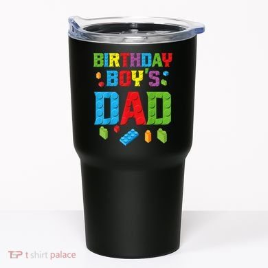 Master Builder Birthday Boy's Dad Building Bricks Blocks Men Tumbler